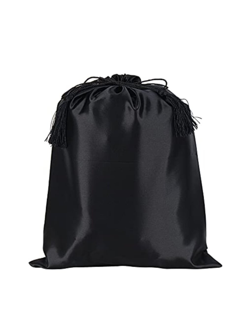 Satin Wig Bags Drawstring Tassel Hair Storage Pouch 2-Pack